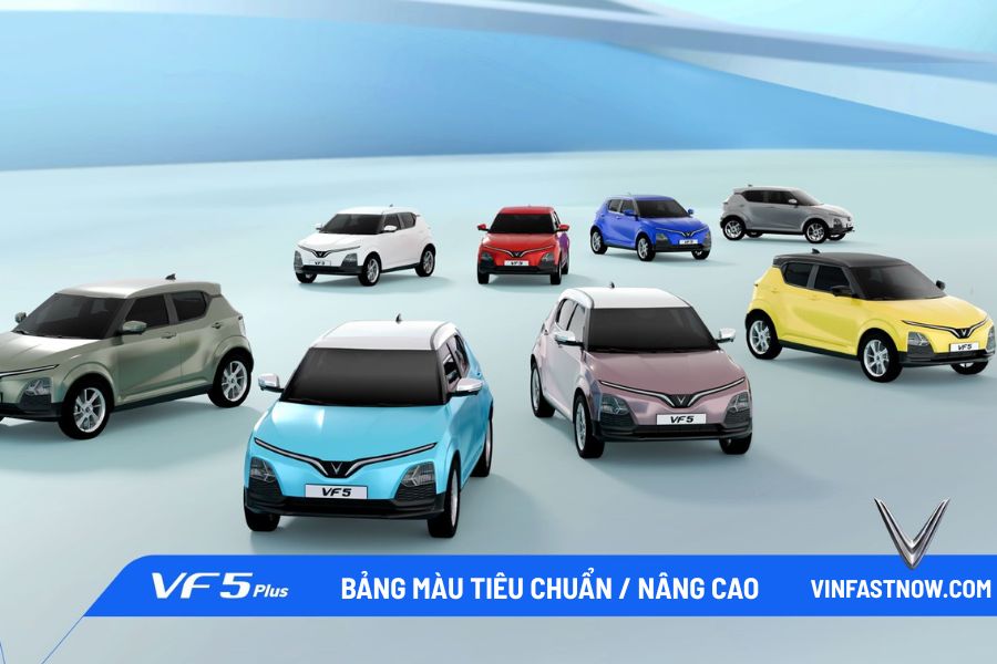 màu xe VF5 từ cơ bản đến nâng cao