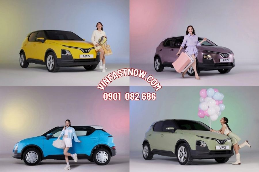 giá xe Vinfast VF5 theo màu sắc 