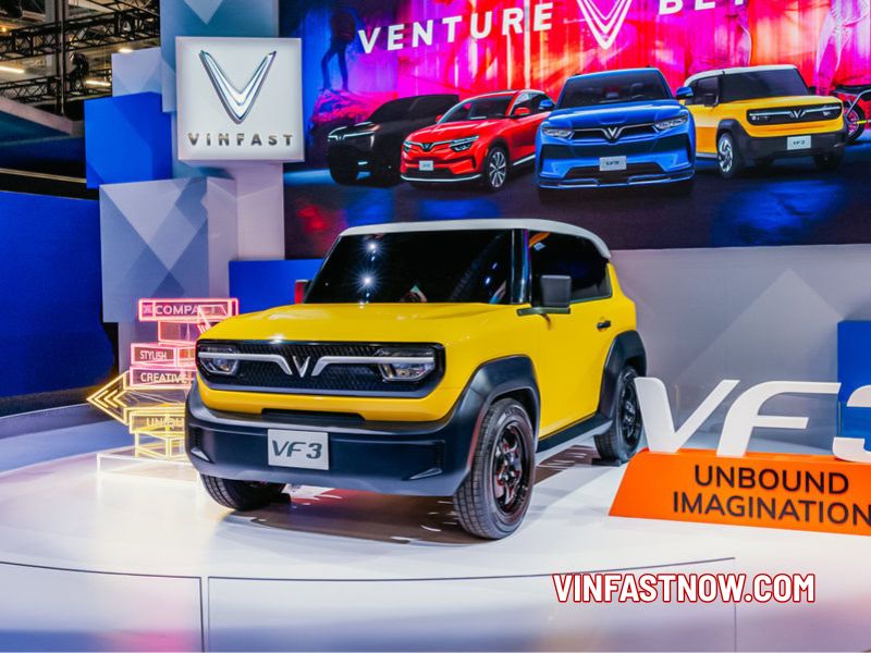 trưng bày xe điện Vinfast VF3 